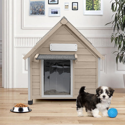 Petsblublu Dog House Outdoor Indoor for Small to Medium Dogs with Window, 26 D*32 W*32 H