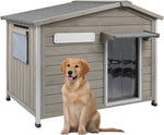 Petsblublu Dog House Indoor Outdoor with Chew-Proof Frame, Weatherproof Dog Kennel for Medium to Large Dogs