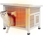 Petsblublu Outdoor Cat House with Insulated All-Round Foam Weatherproof Elevated Shelter