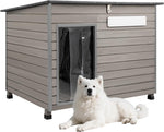 Petsblublu Outdoor Dog House Indoor Anti-Chewing Iron Frame Dog Kennel，43.3 D X 26.4 W X 33.5 H