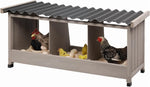 Petsblublu Wooden Chicken Coop Nesting Boxes for Chickens with PVC Roof